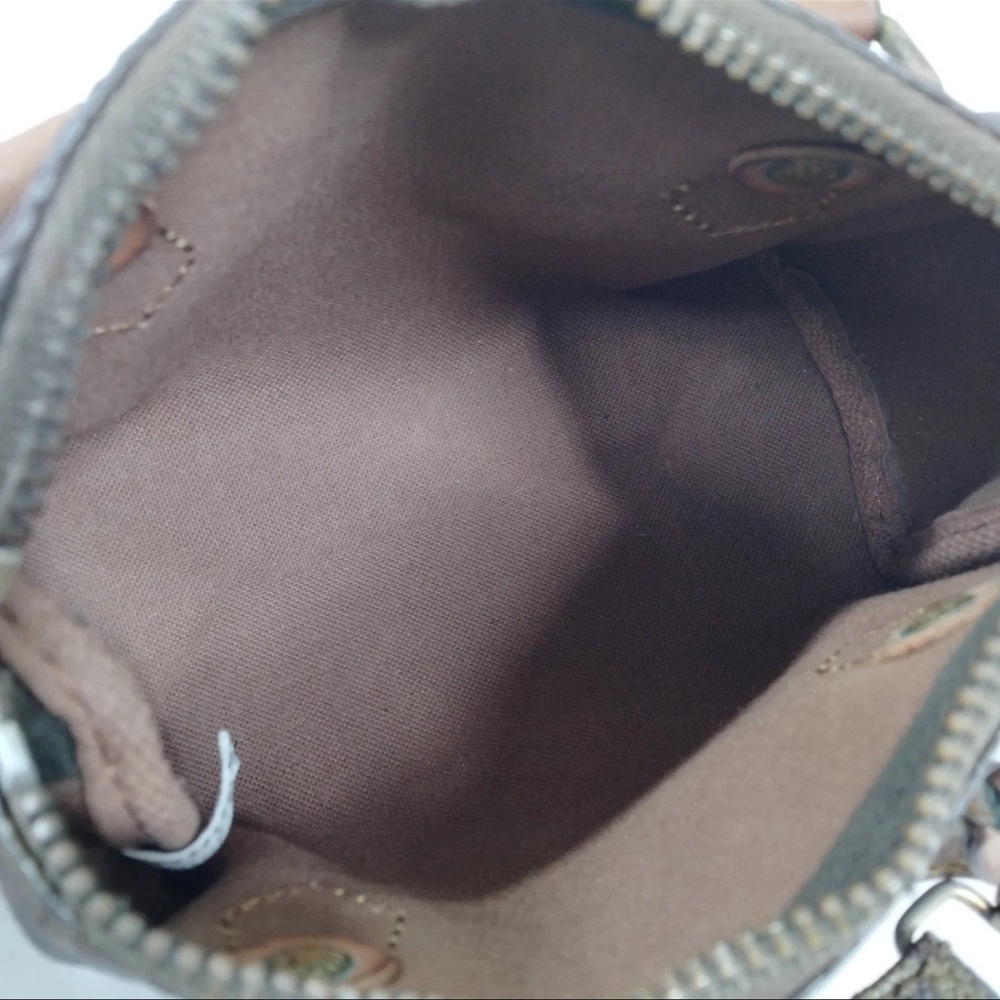 AUTH Louis Vuitton LV Mini Speedy Tote Hand Bag Crossbody Brown Monogram - Picture 8 of 8